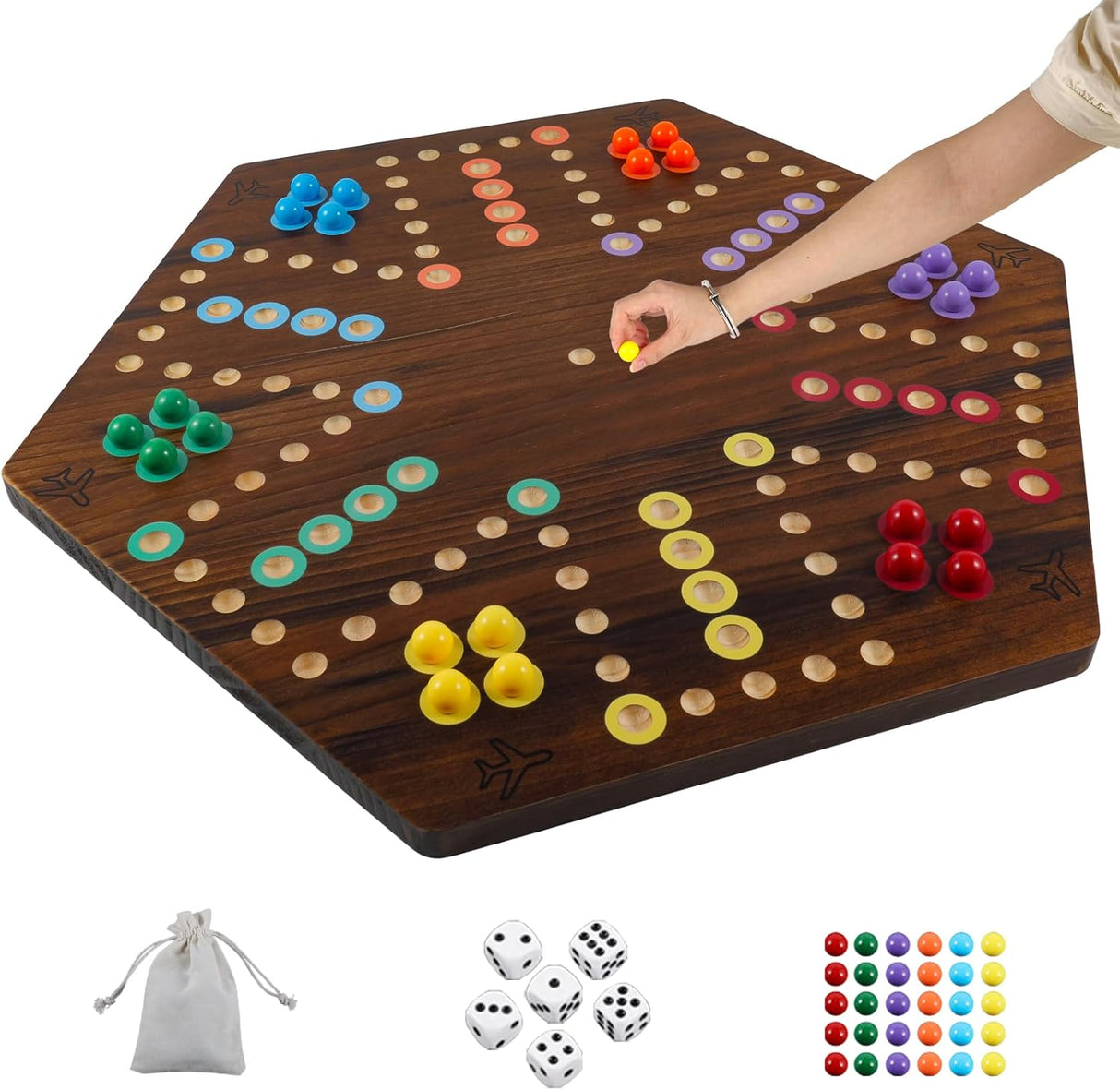 Juego de Mesa Aggravation Extra Grande Wahoo, 4-6 Jugadores