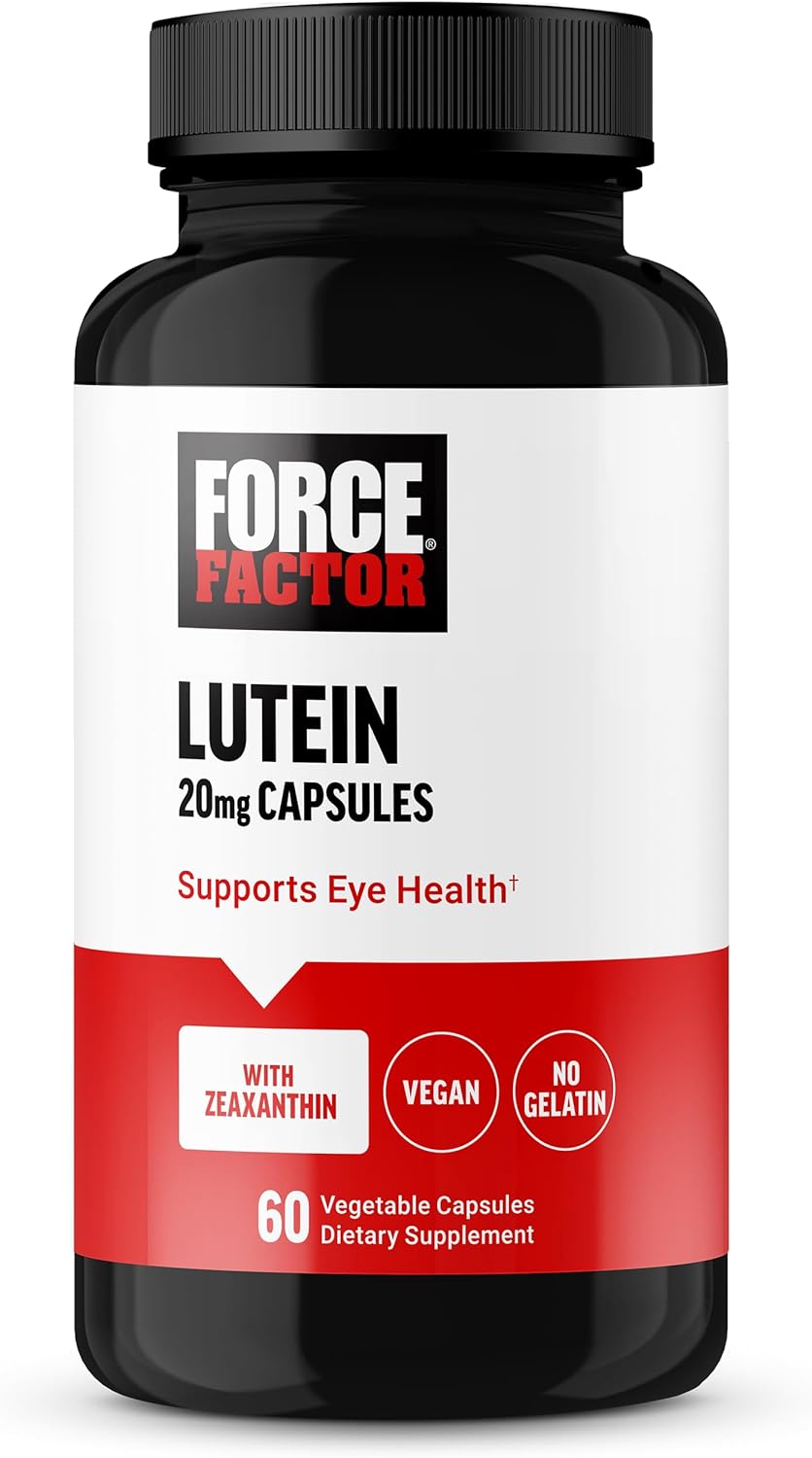 FORCE FACTOR Suplementos de luteína y zeaxantinac 60 un