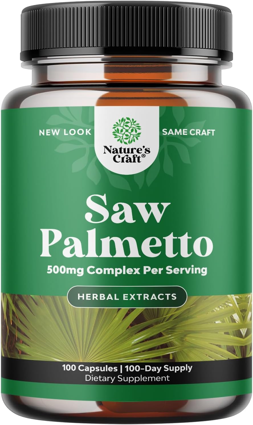 Suplemento Pure Saw Palmetto Extract crecimiento del cabello