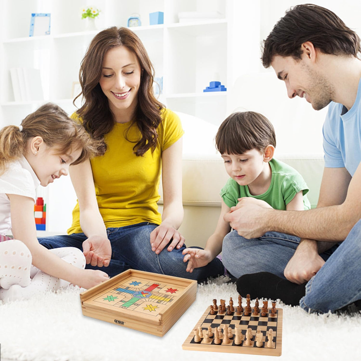 Juego de Mesa 9 en 1 GSE: Ajedrez, Damas, Ludo, Dominó, etc.