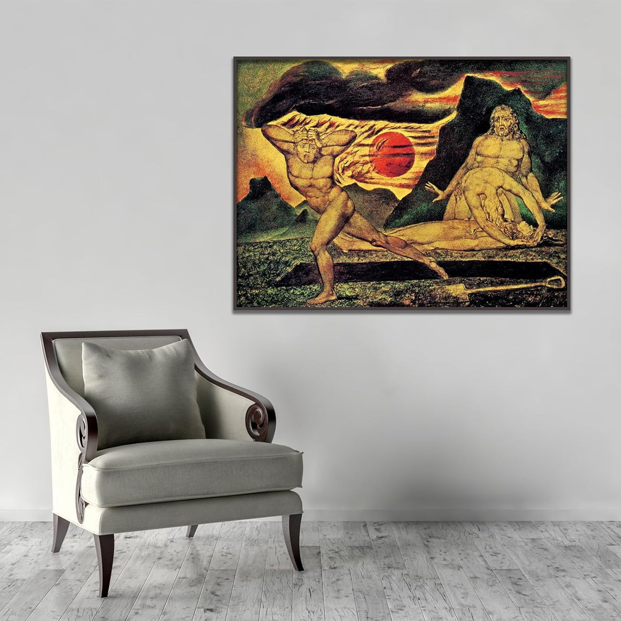 Poster de William Blake El Cuerpo de Abel Encontrado