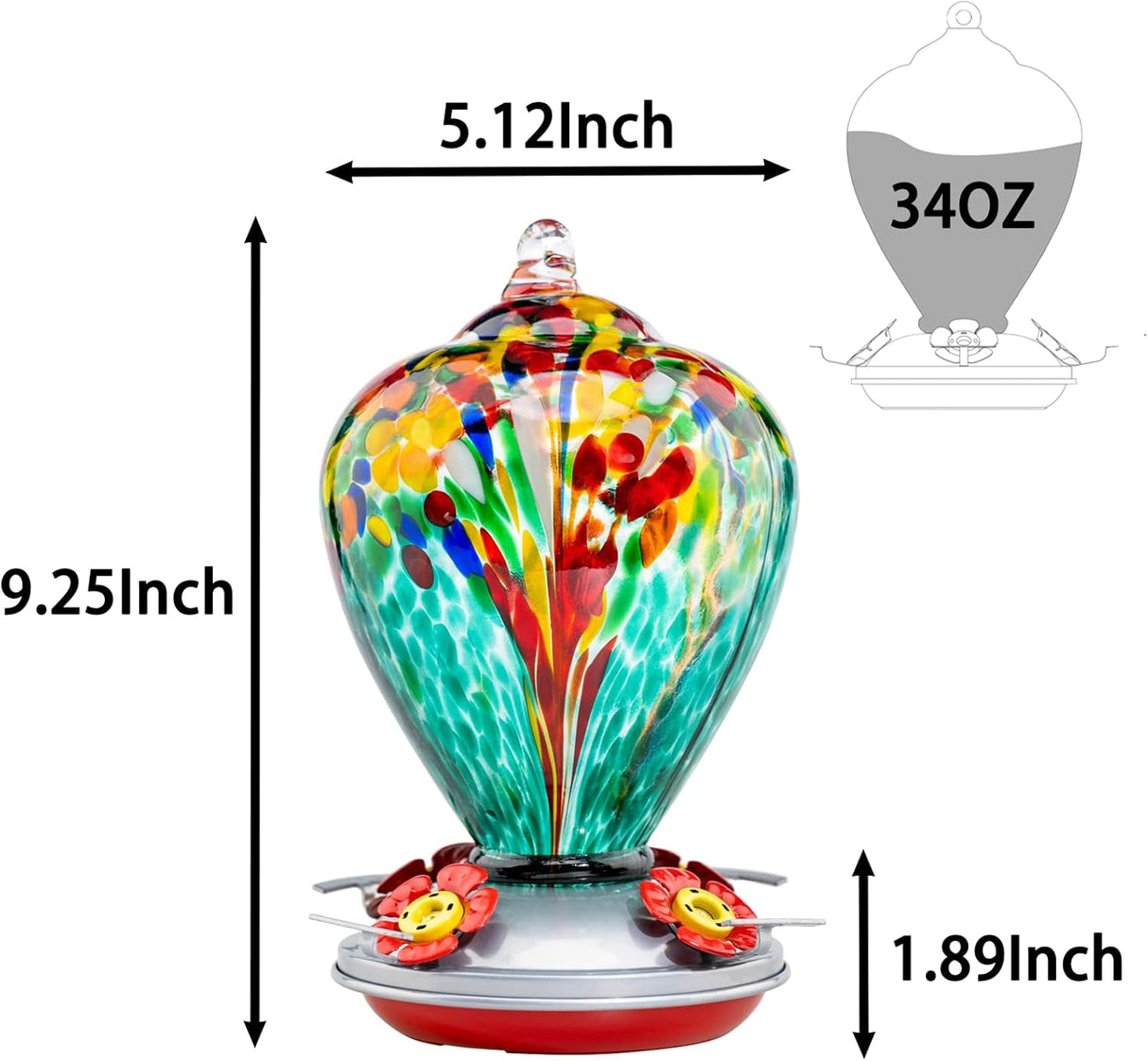 Comederos para colibríes para colgar al aire libre, comedero