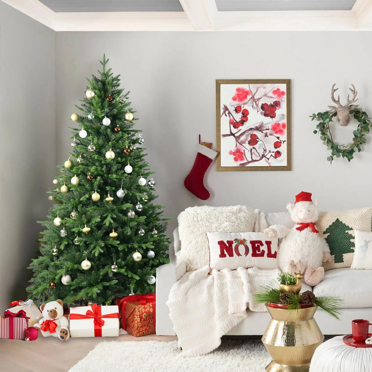 Árbol de Navidad Artificial 4FT, 668 Puntas, Premium Spruce