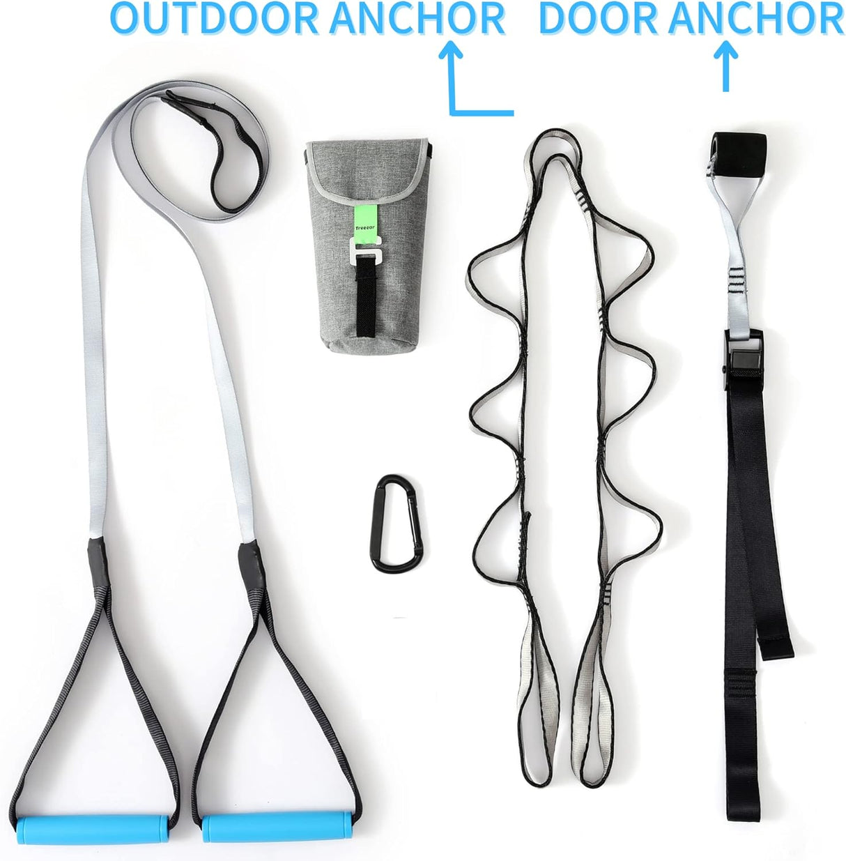 Bandas Elásticas de entrenamiento SERENELIFE SLGYMBAR100BL