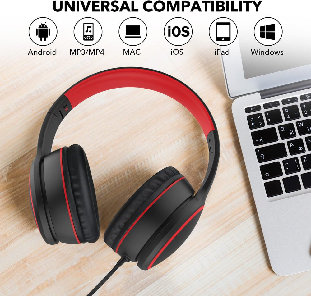 Auriculares RORSOU R10 con micrófono, ligeros y plegables