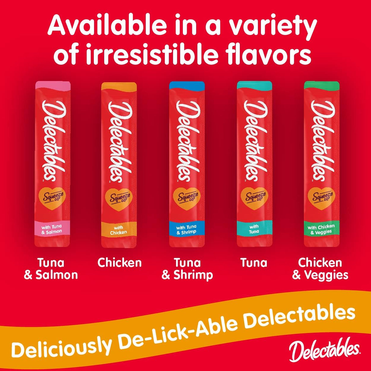 Alimentos Lickables Hartz Delectables, Atún y Salmón, 4 Cuentos