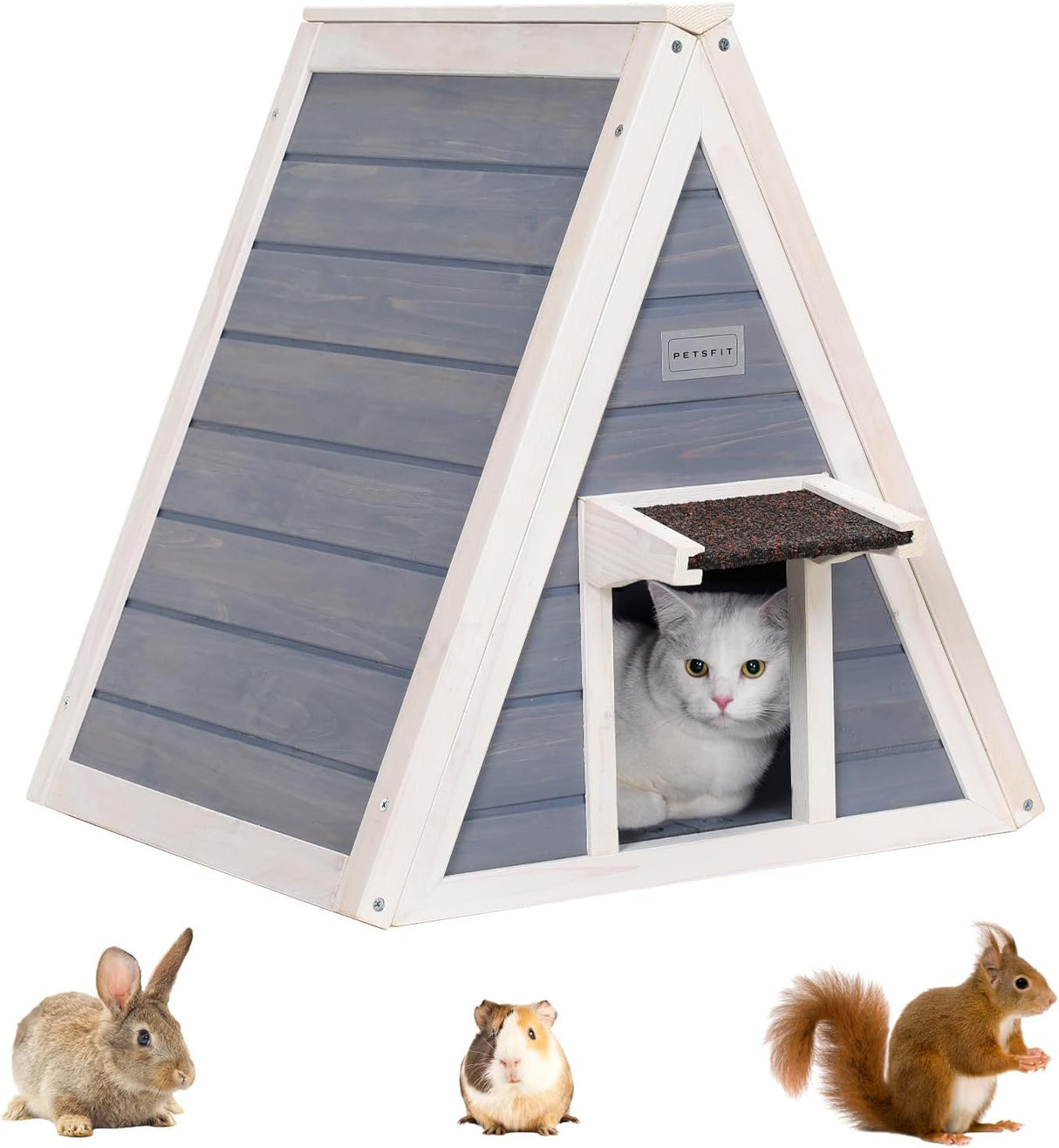 Casa para gatos al aire libre resistente a la intemperie
