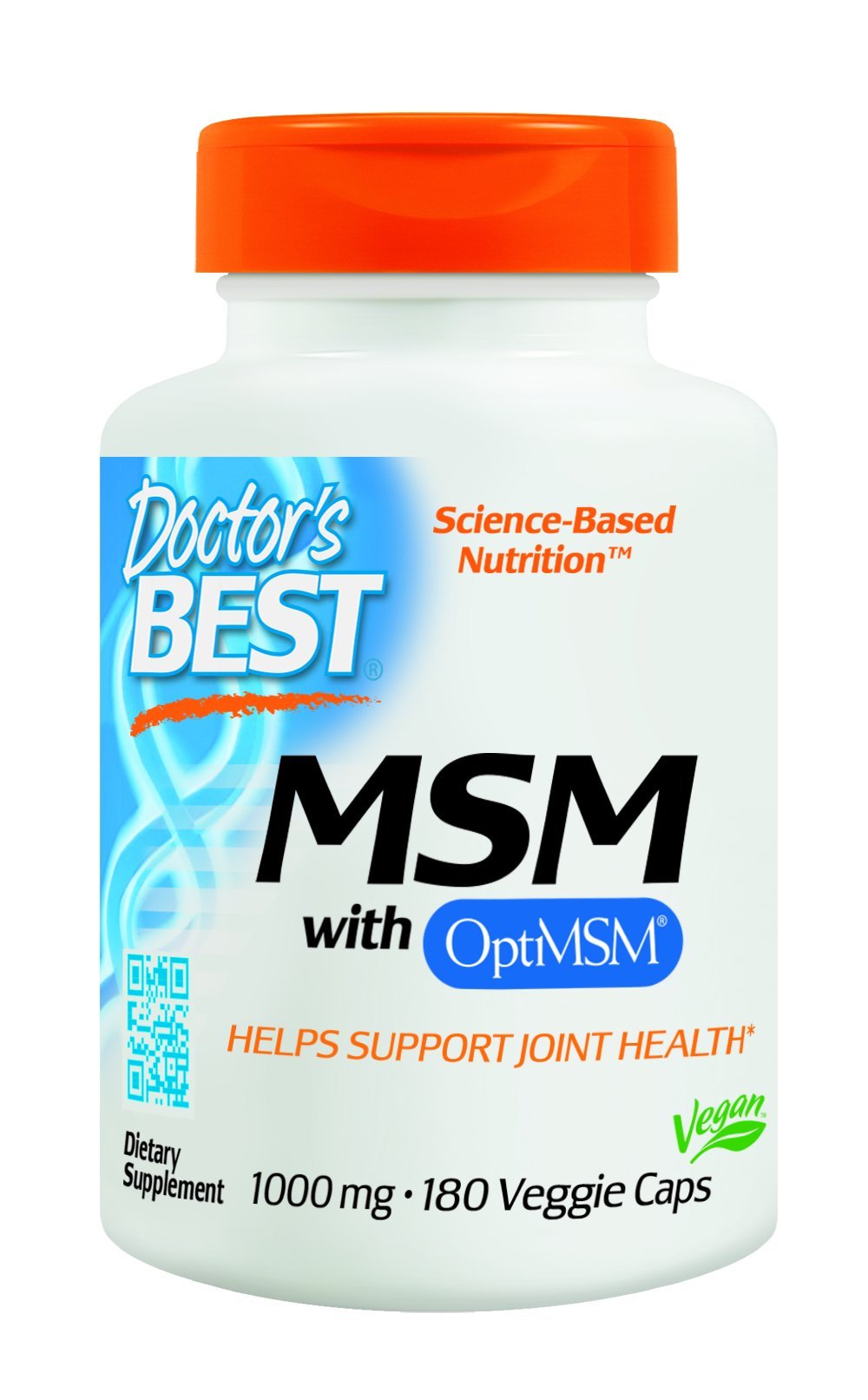 Doctor's Best MSM con OptiMSM, sin OGM, sin gluten