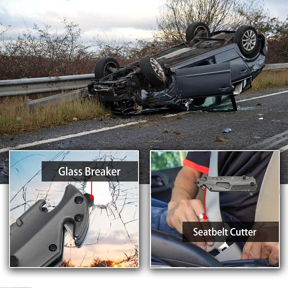 Cuchillo de bolsillo para hombres multiherramienta 5 en 1