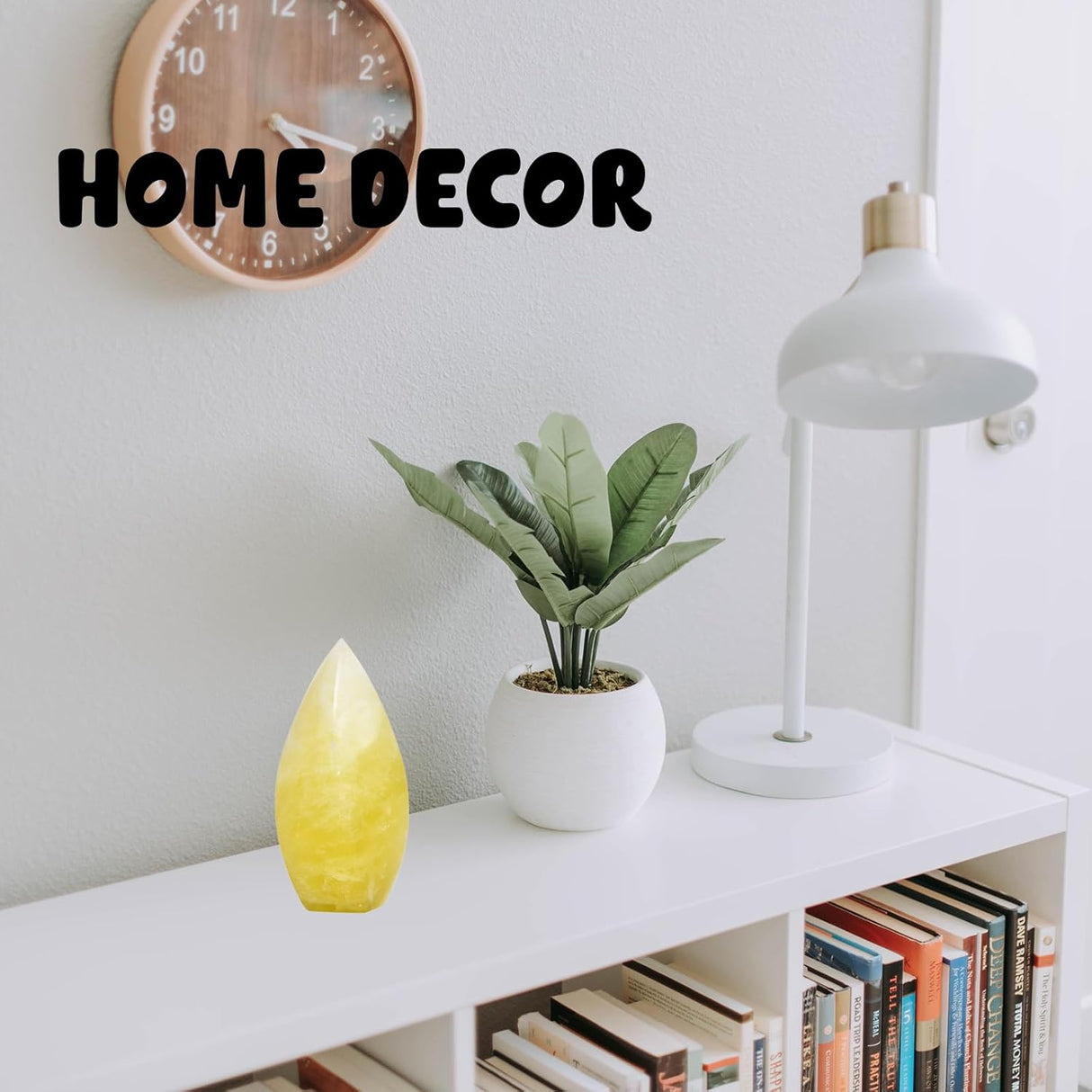 JIC Gem Torre de cristal de cuarzo limón natural en espiral