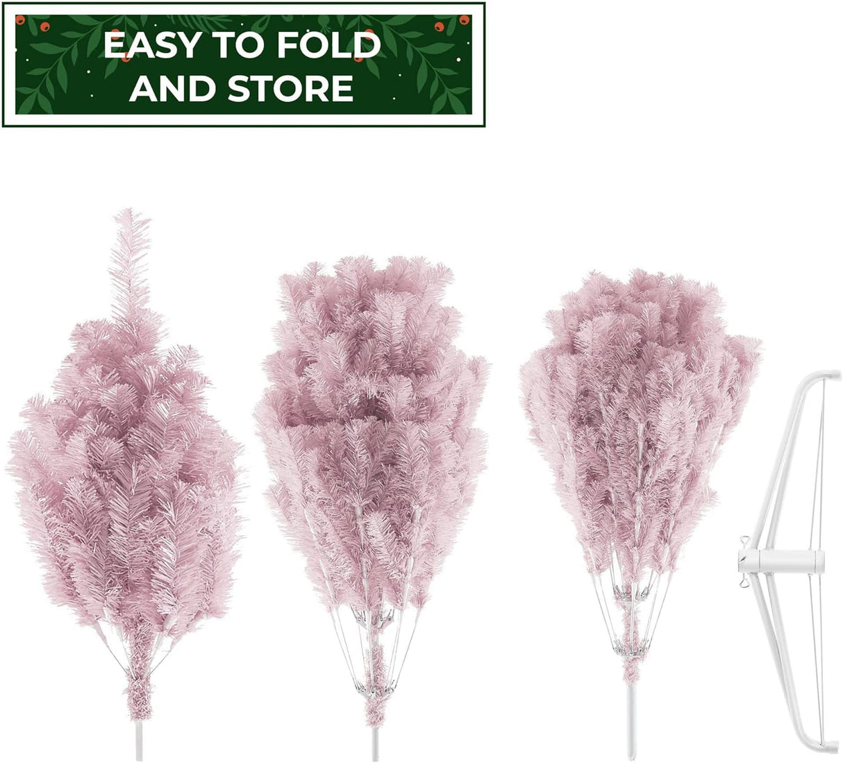 Árbol de Navidad Artificial 7.5FT Casafield con soporte metálico