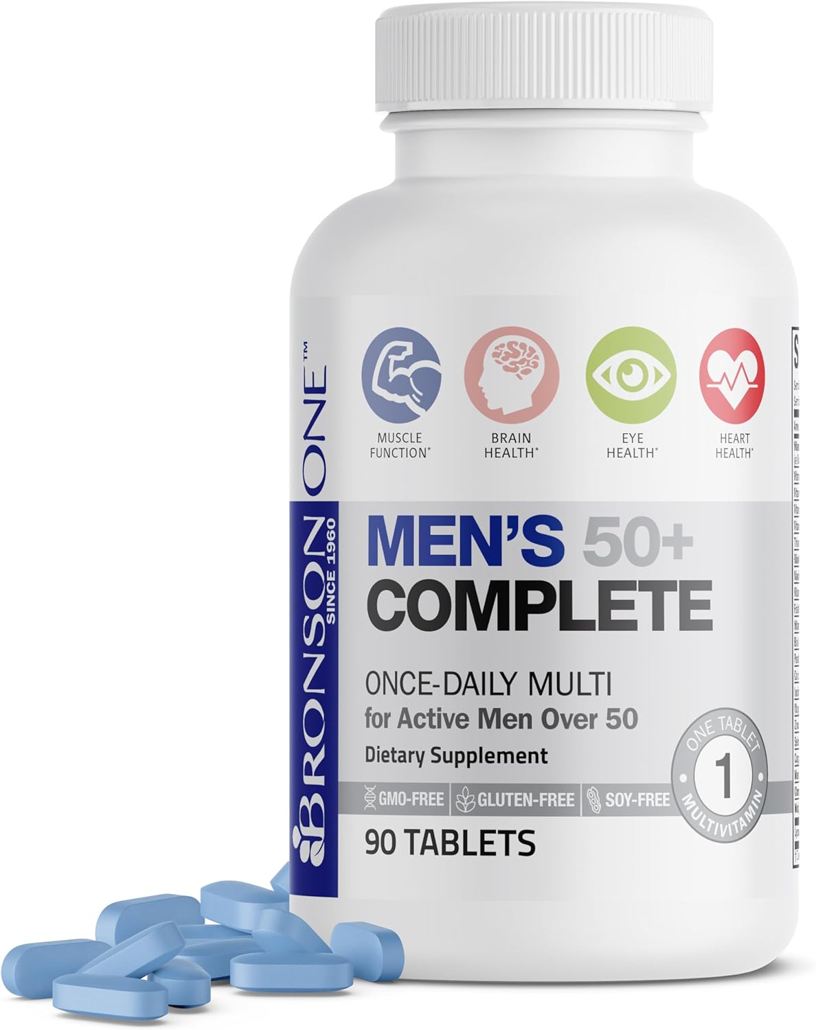 Multivitamínico Completo Bronson ONE Daily 50+ 90 Tabletas