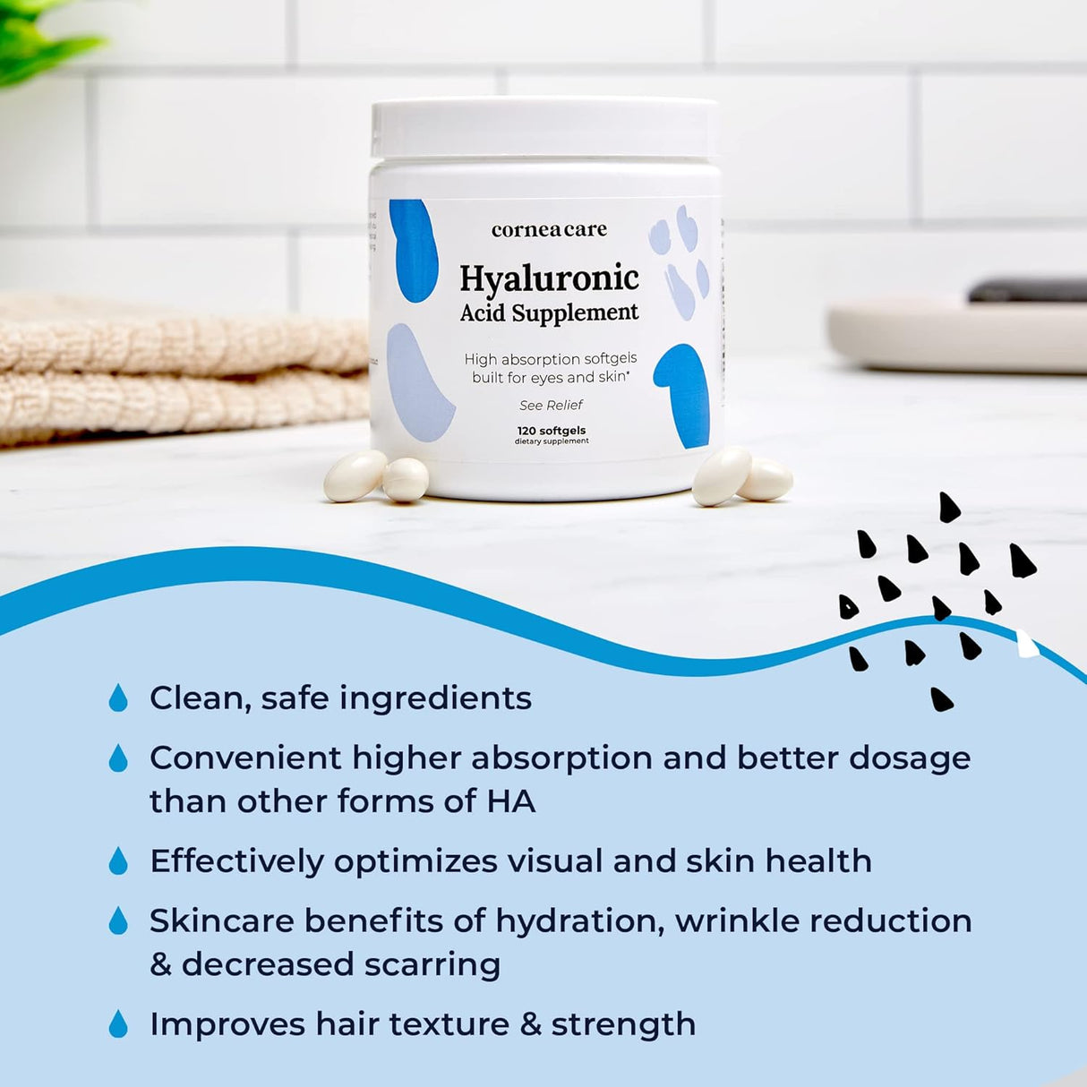 Suplementos de ácido hialurónico CorneaCare