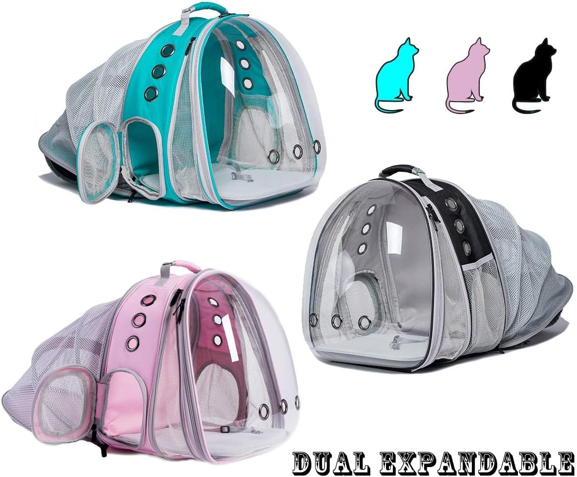 Mochila transportadora para gatos Galaxy Blue, apta hasta 20 lbs