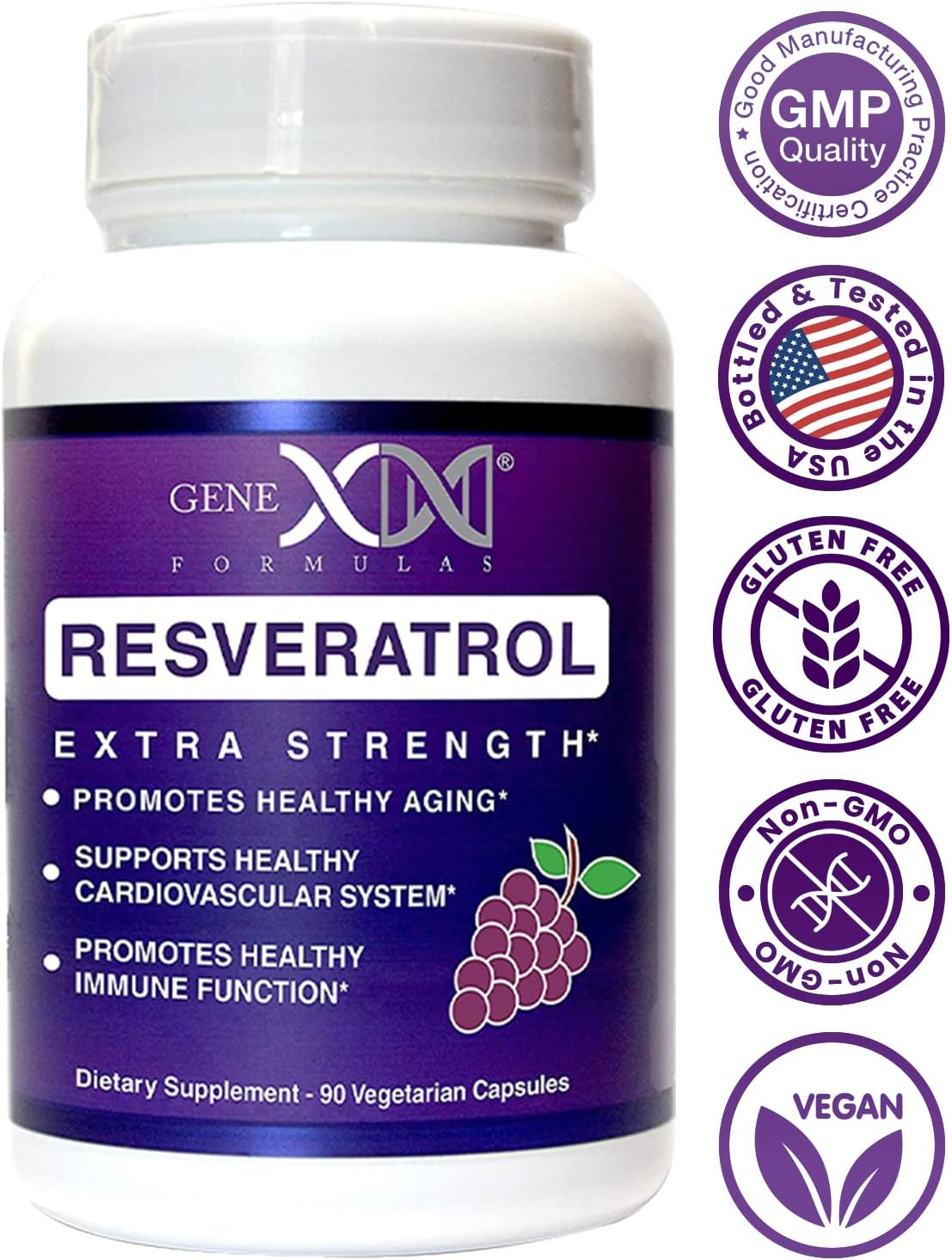 Suplementos Alimenticios Resveratrol con bioperina