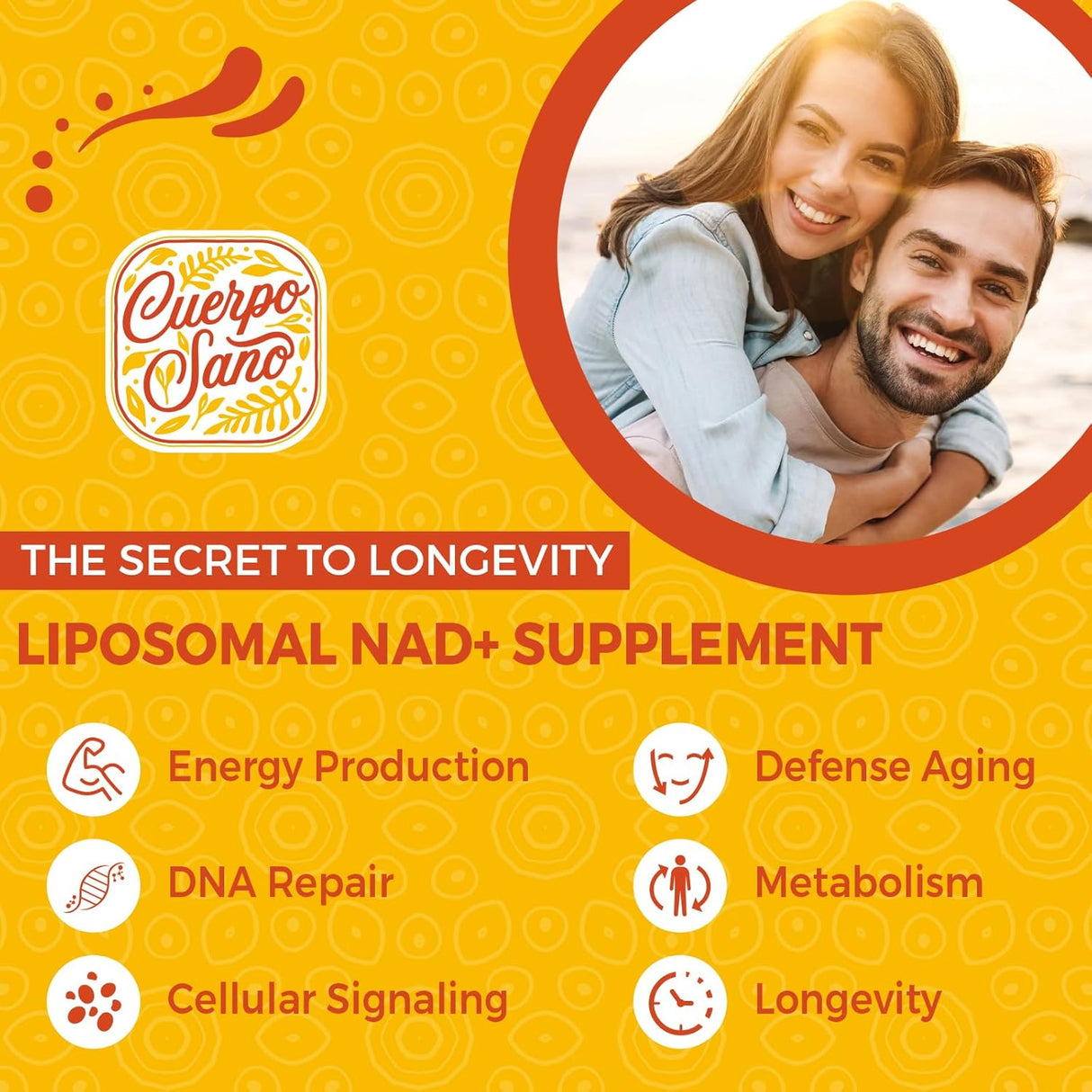Suplemento liposomal NAD de 2000 mg Alta absorción