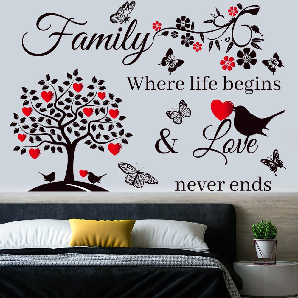Adhesivo de Pared Familiar, Decoración Inspiradora para el Hogar