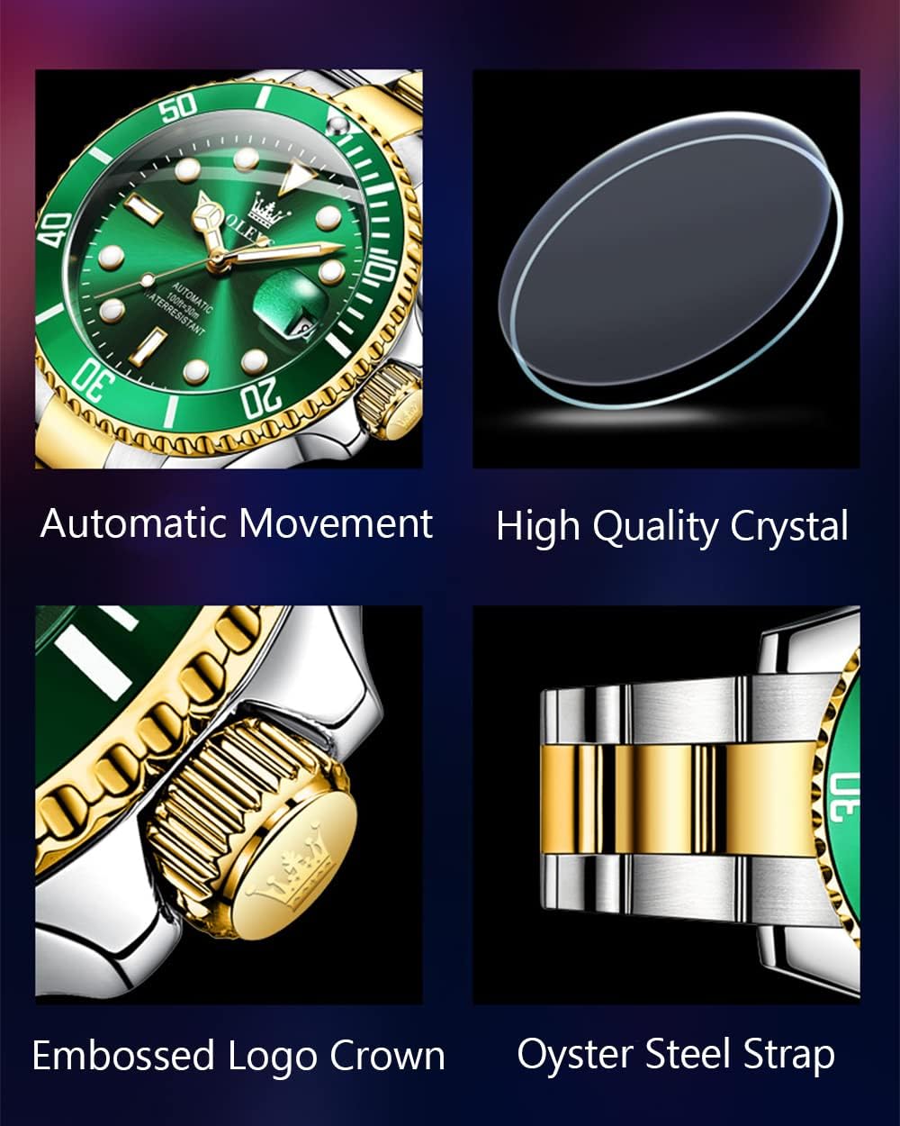 Relojes para hombre bisel giratorio de alta calidad