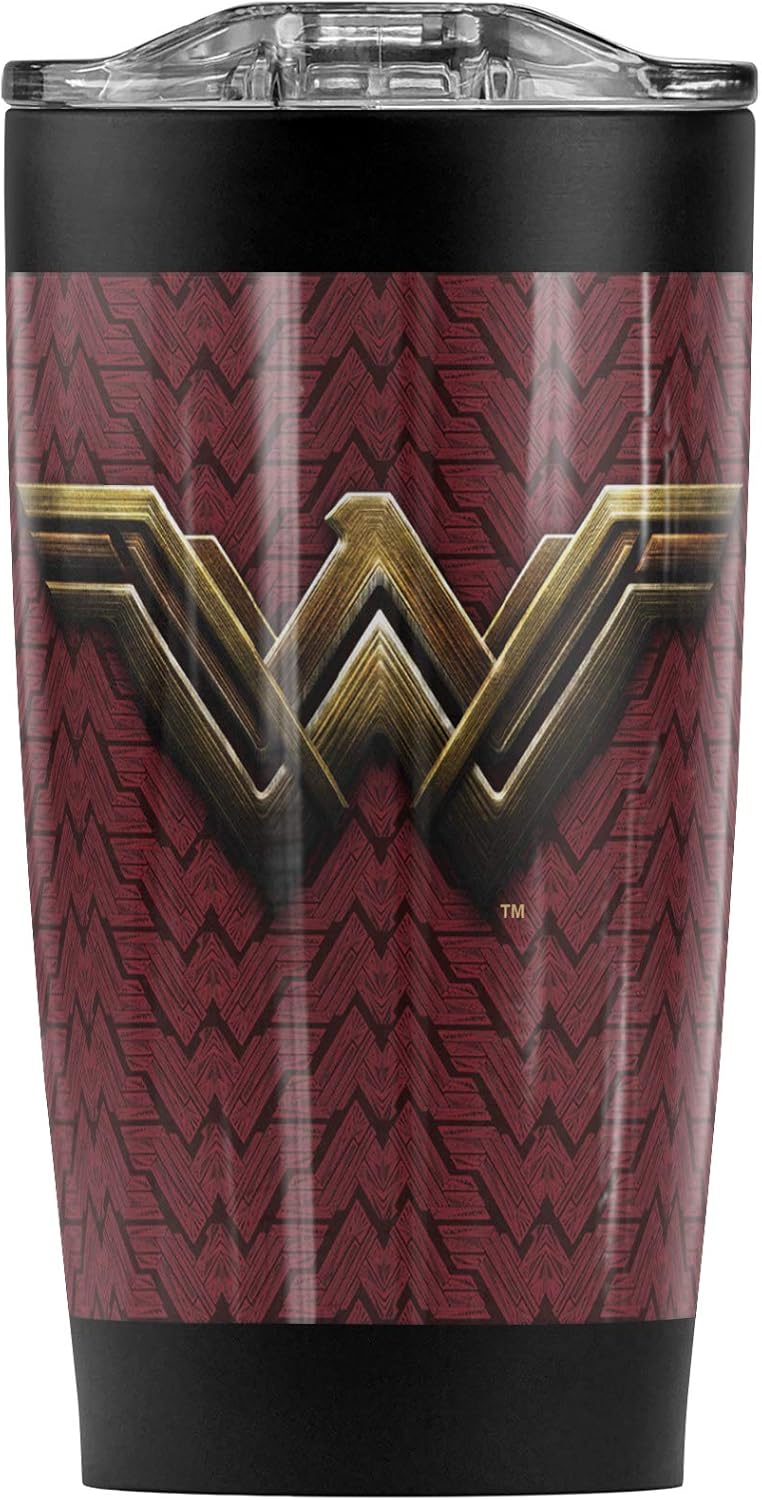 Taza de Acero Inoxidable Wonder Woman, Aislada, 20 oz, DC Comics