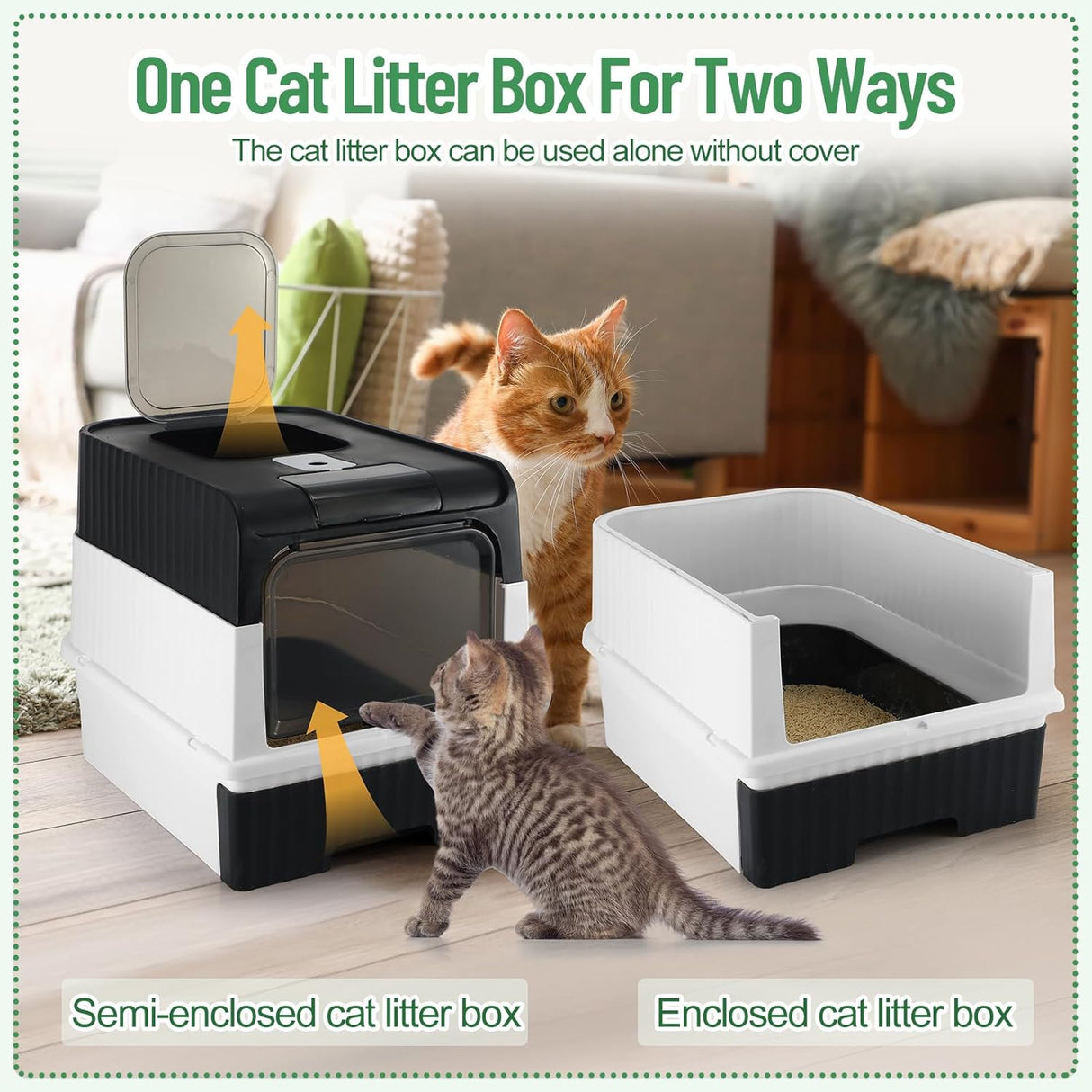 Arenero + alfombrilla para patas de gato Tioncy