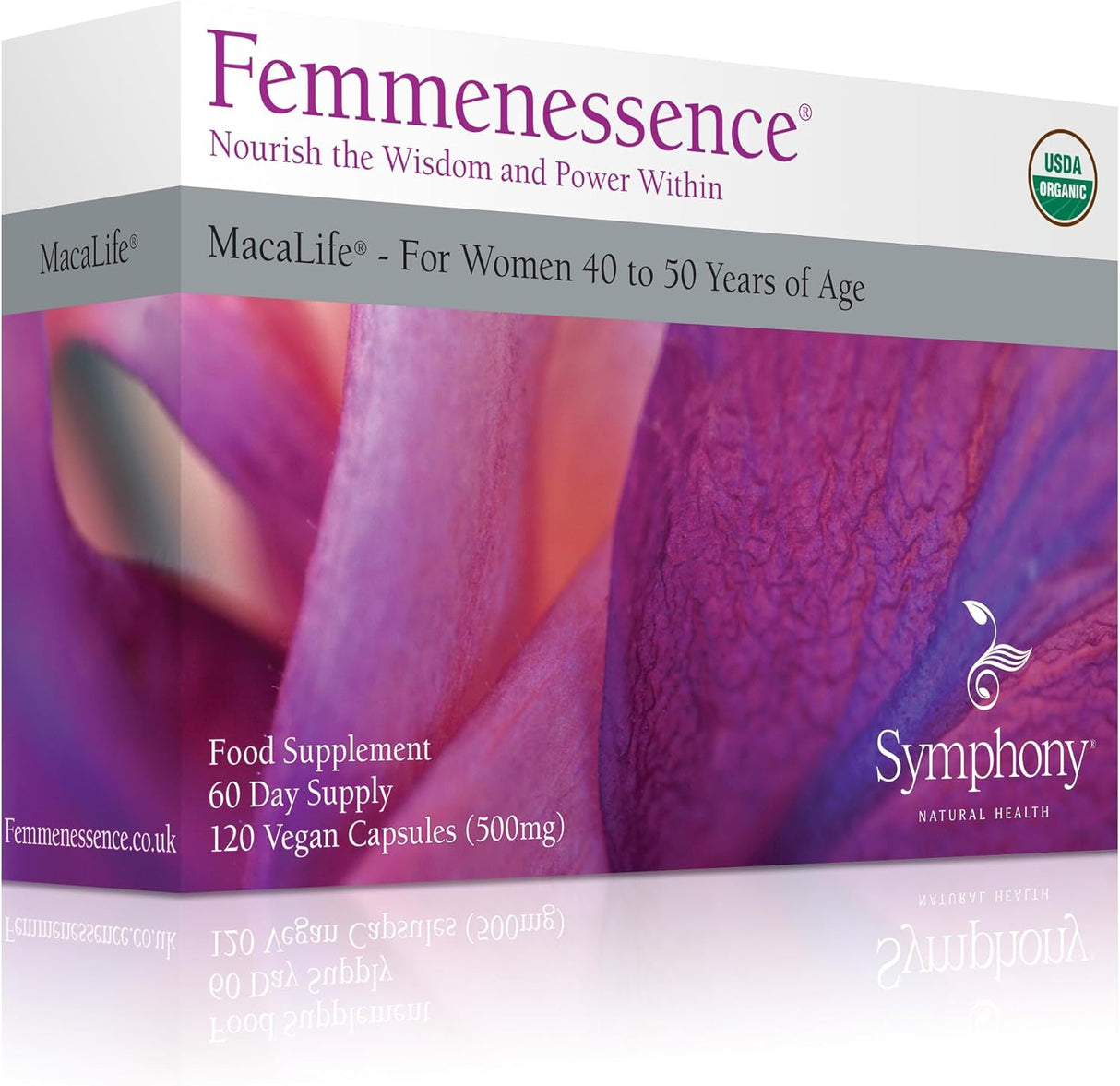 Femmenessence MacaLife suplemento perimenopáusico sin hormonas (120 caps)