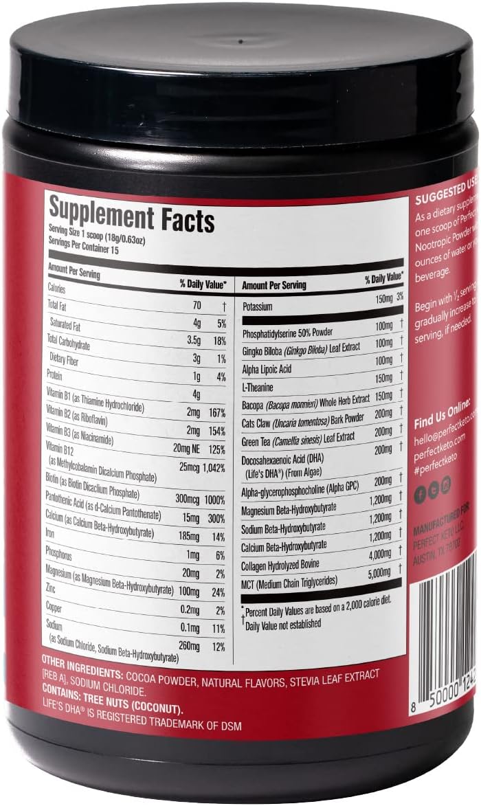 Suplemento Nootrópico para el Cerebro - Mejora Enfoque y Energía