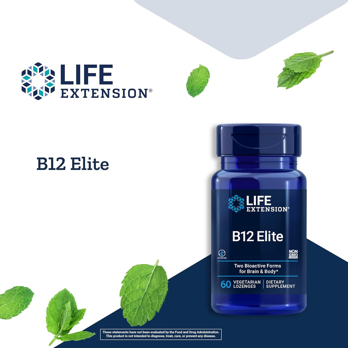 Suplemento vitamina B12 Elite de 1000 mcg para metabolismo