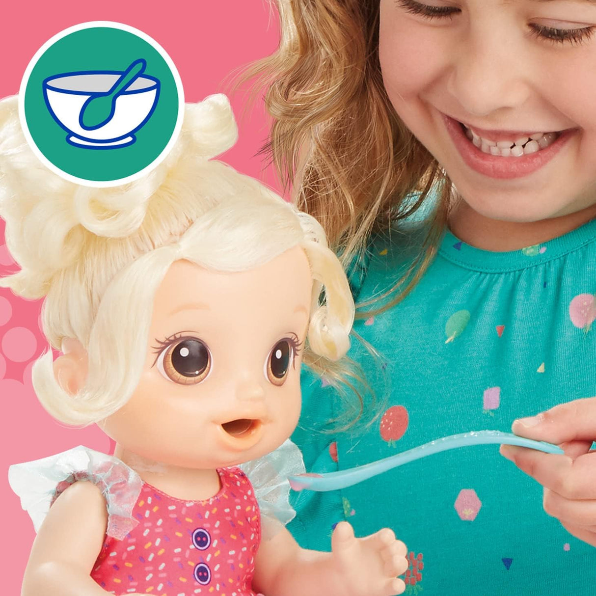 Baby Alive Mezcladora Mágica Muñeca, Set con Licuadora, Edad 3+