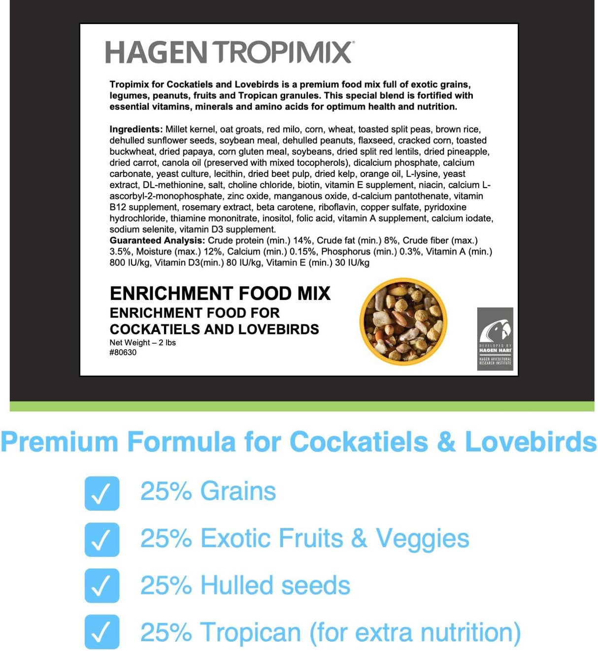 Hari Hagen Tropimix Alimento enriquecedor 2 libras