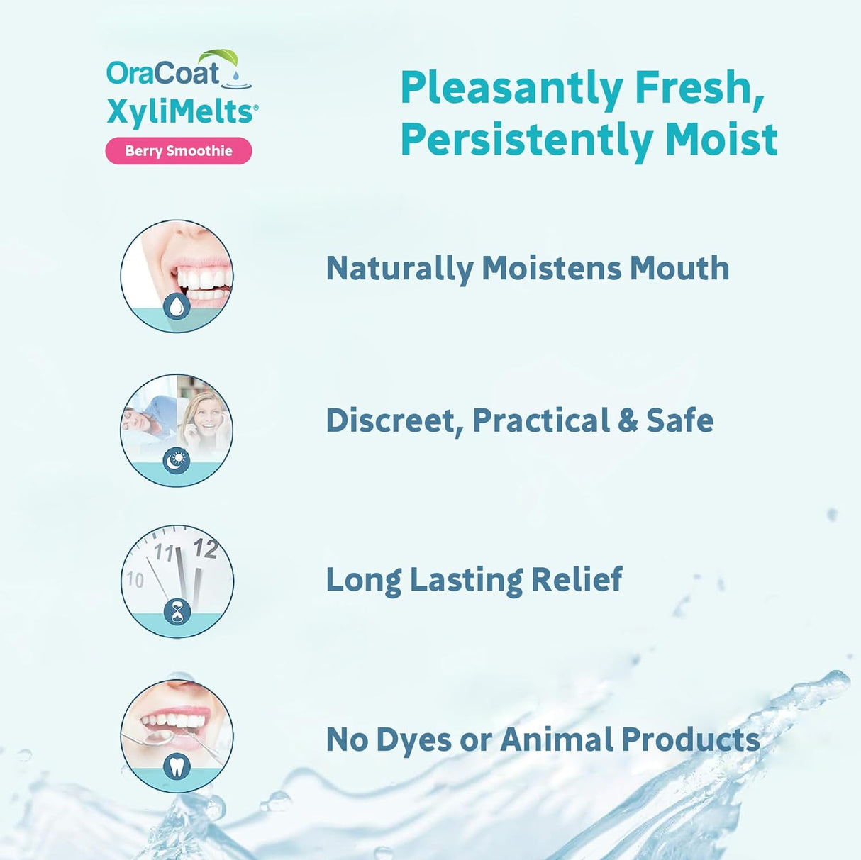 Batido Hidratante para Boca Seca con Xilitol, Uso Diurno y Nocturno