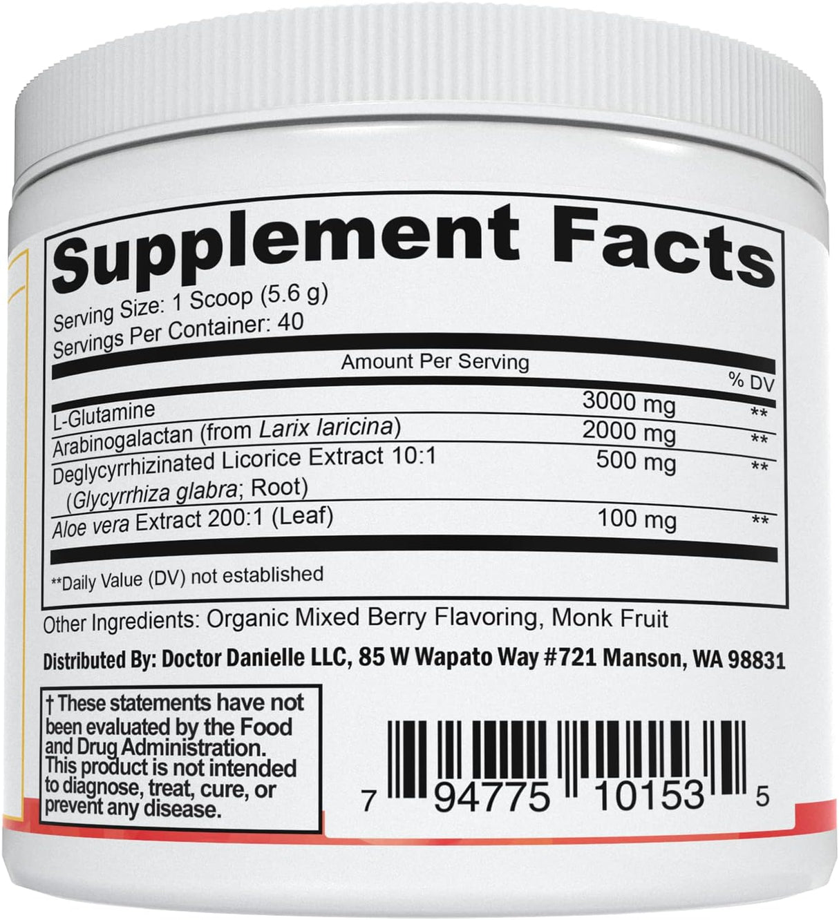 Suplemento en polvo para intestino permeable - Doctor Danielle