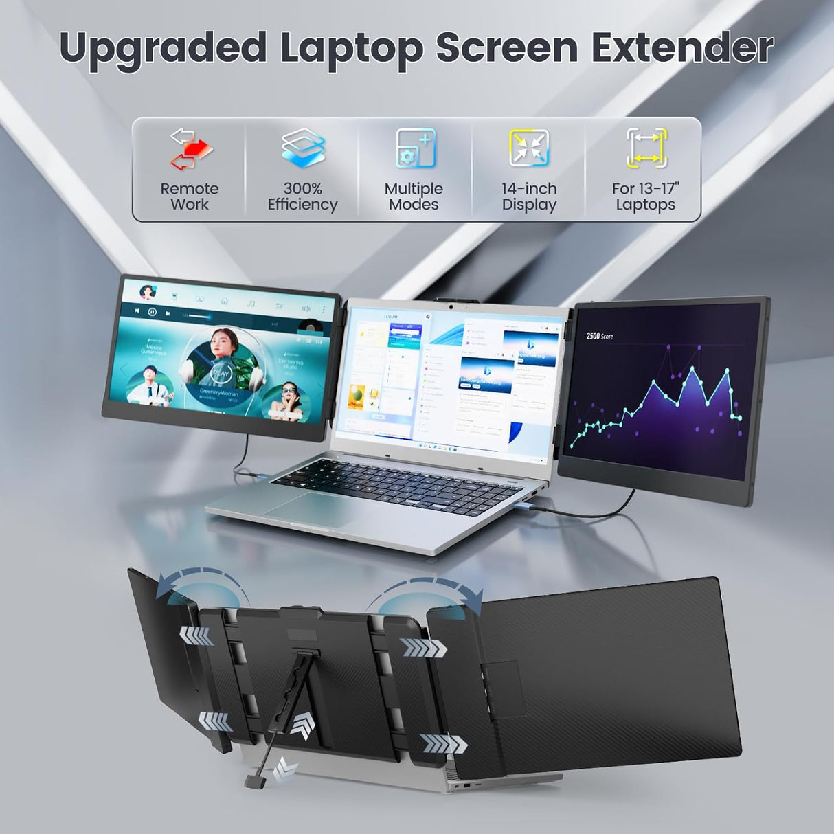 Extensor de Pantalla Teamgee 14 Full HD para Laptop 13-17