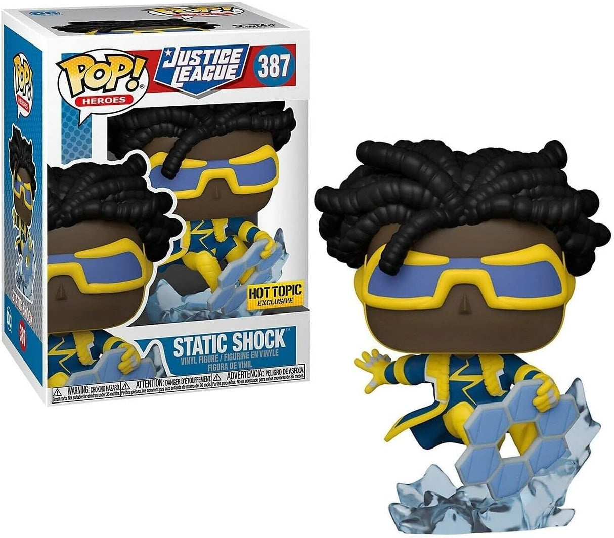 Figura Vinyl Static Shock - Funko DC Comics - Exclusiva Hot Topic