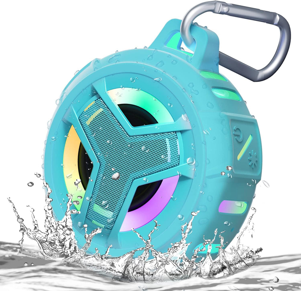 Altavoz Bluetooth impermeable IPX7 con luz RGB para exteriores