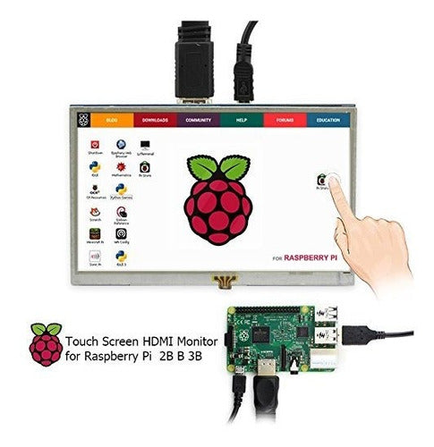 Monitor con pantalla táctil LCD TFT HDMI