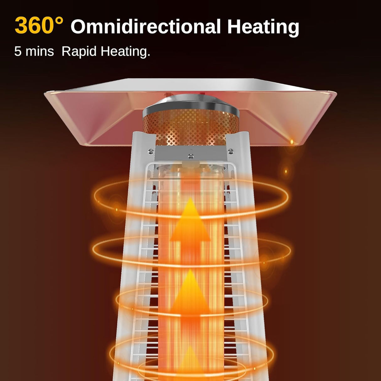 Calentador de patio al aire libre tubo cuarzo EAST OAK