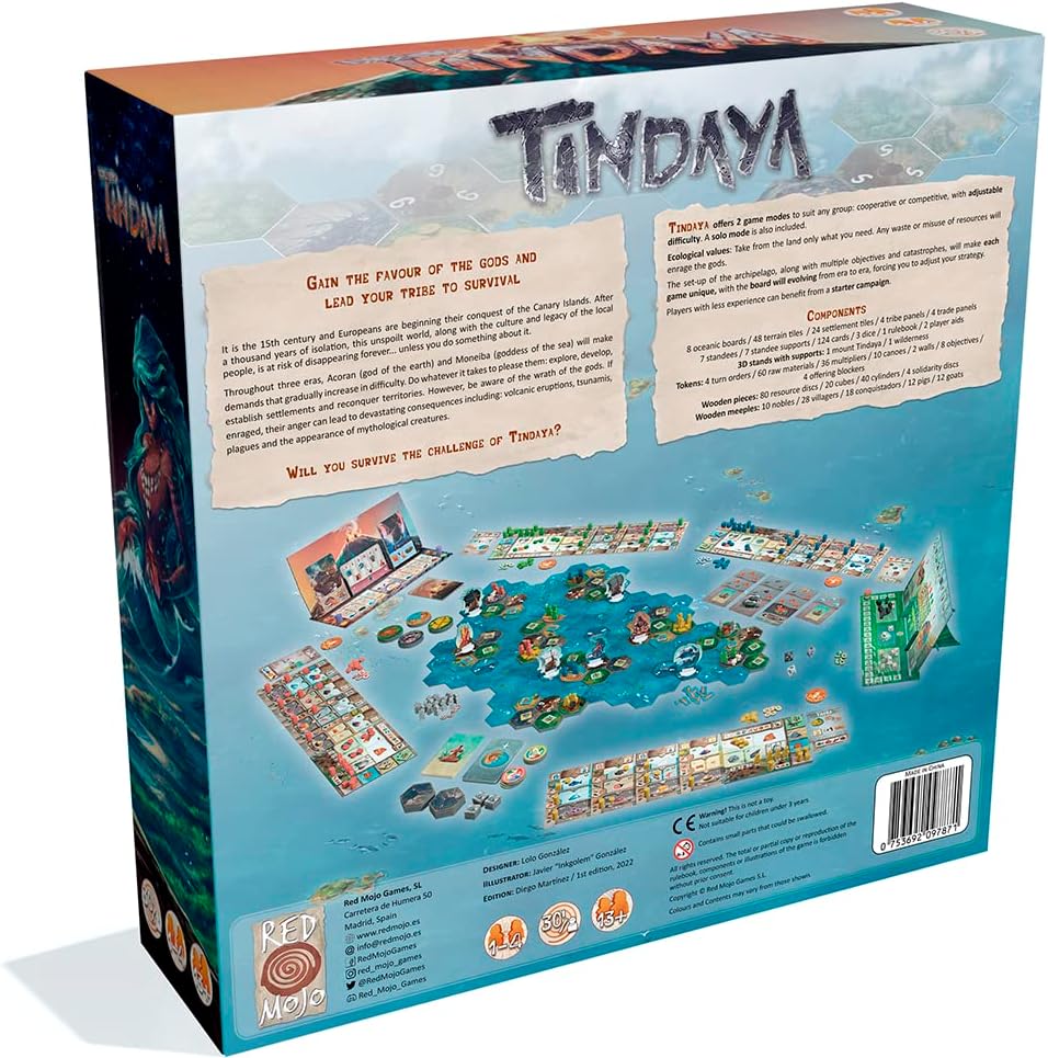 Juego de Mesa Tindaya | Aventura de Supervivencia | 1-4 Jugadores