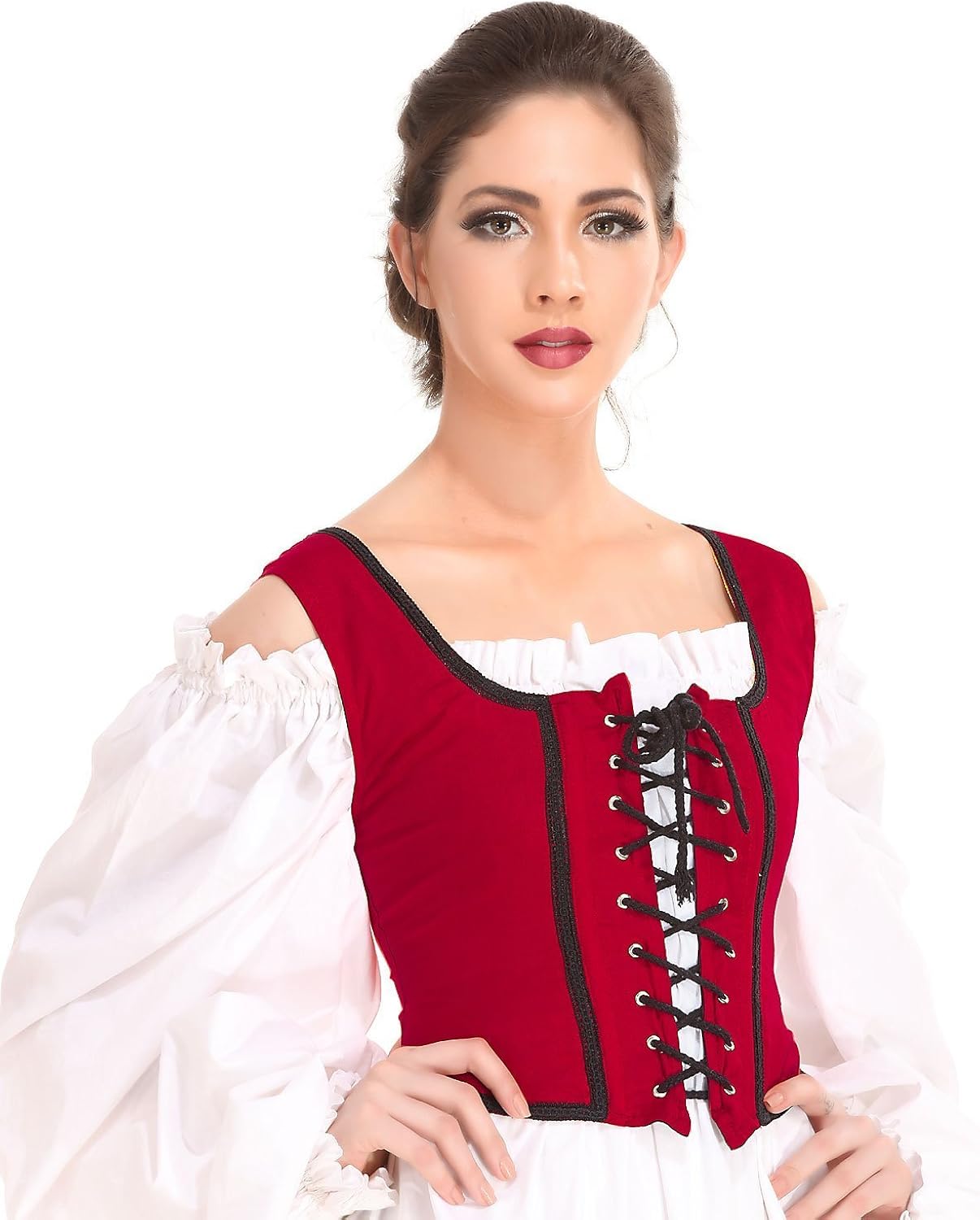 Disfraces campesino reversible rojo talla M