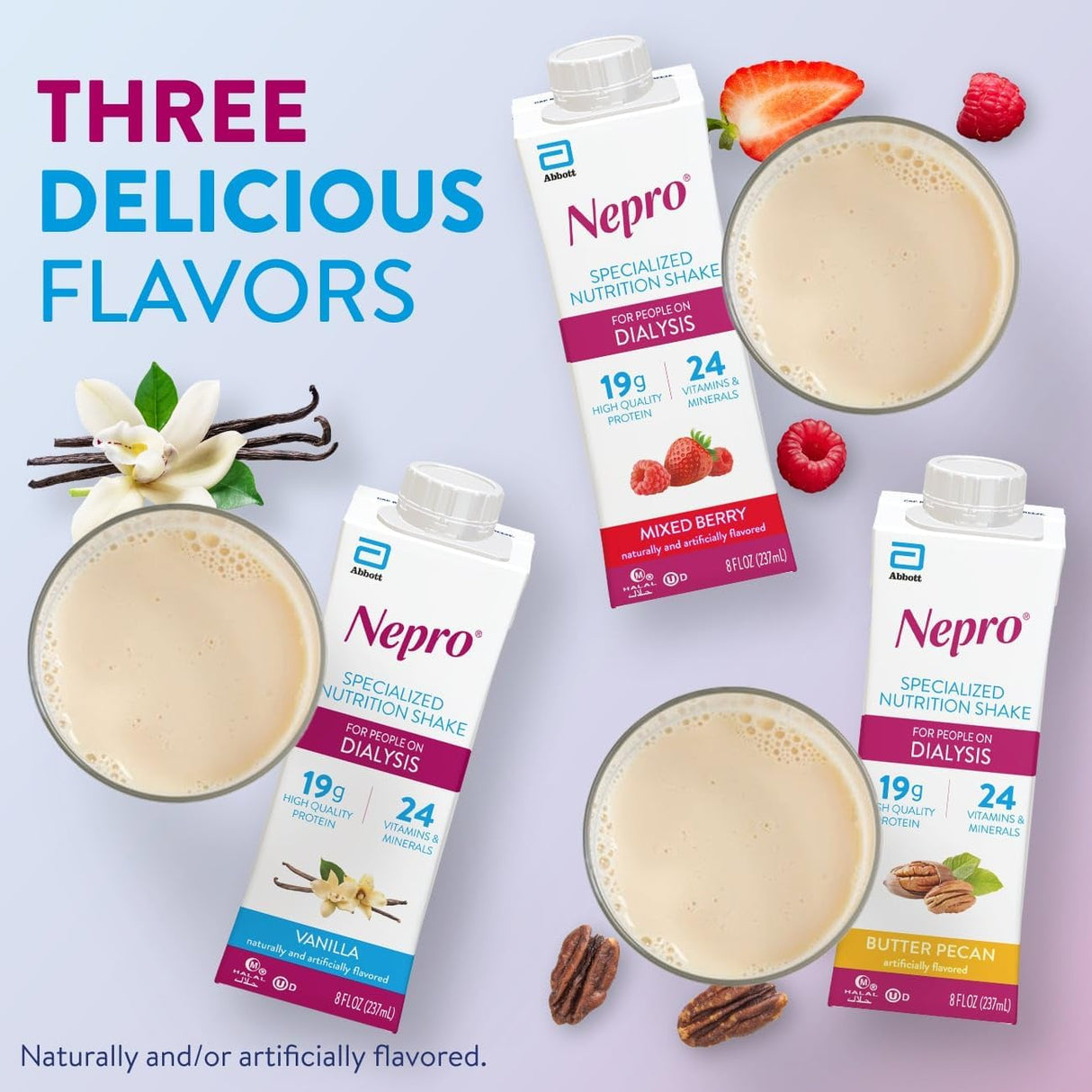 Nepro Batido de Nutrición para Diálisis 19g Proteína 420 Cal 8oz x24