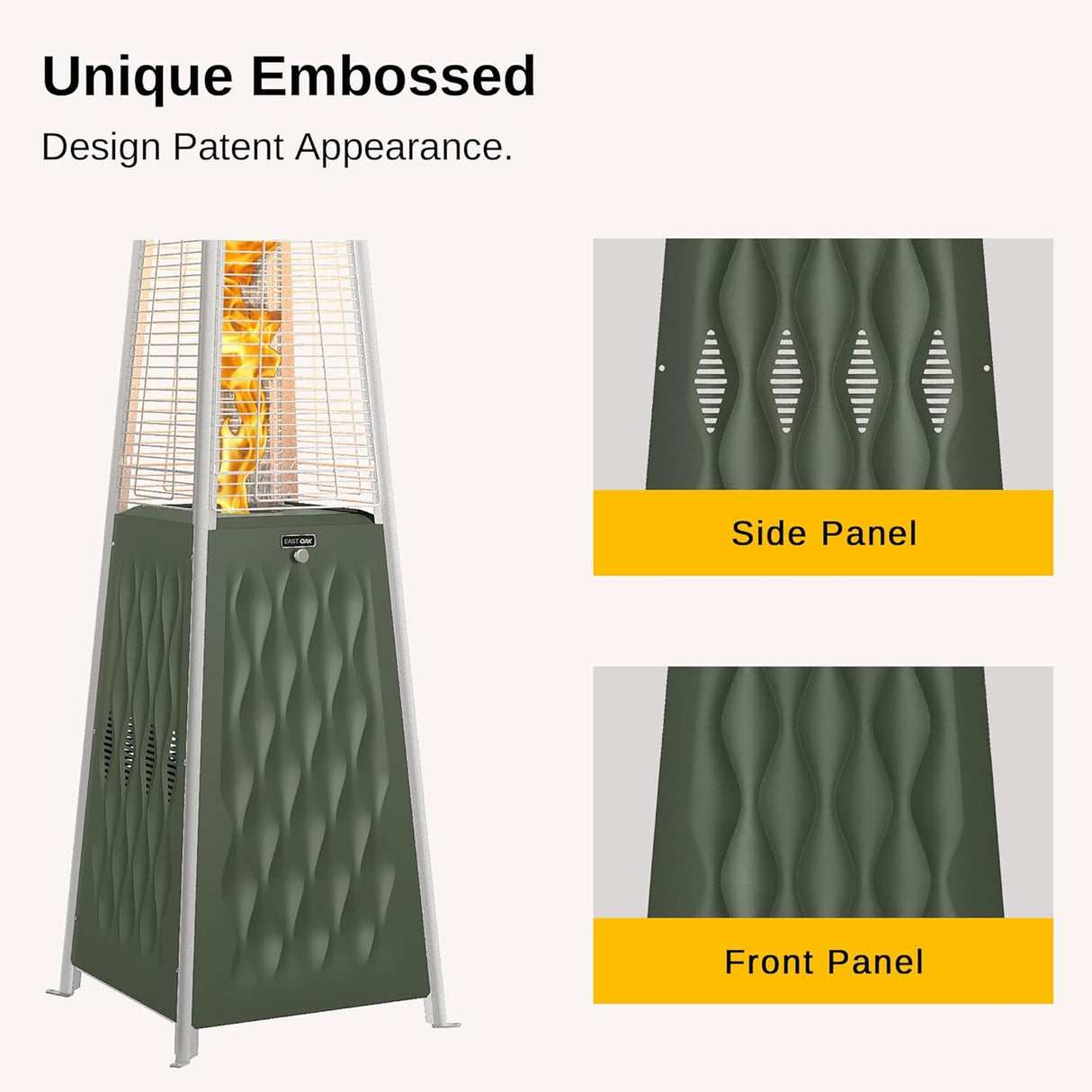 Calentador de patio aire libre 48,000 BTU EAST OAK Pyramid