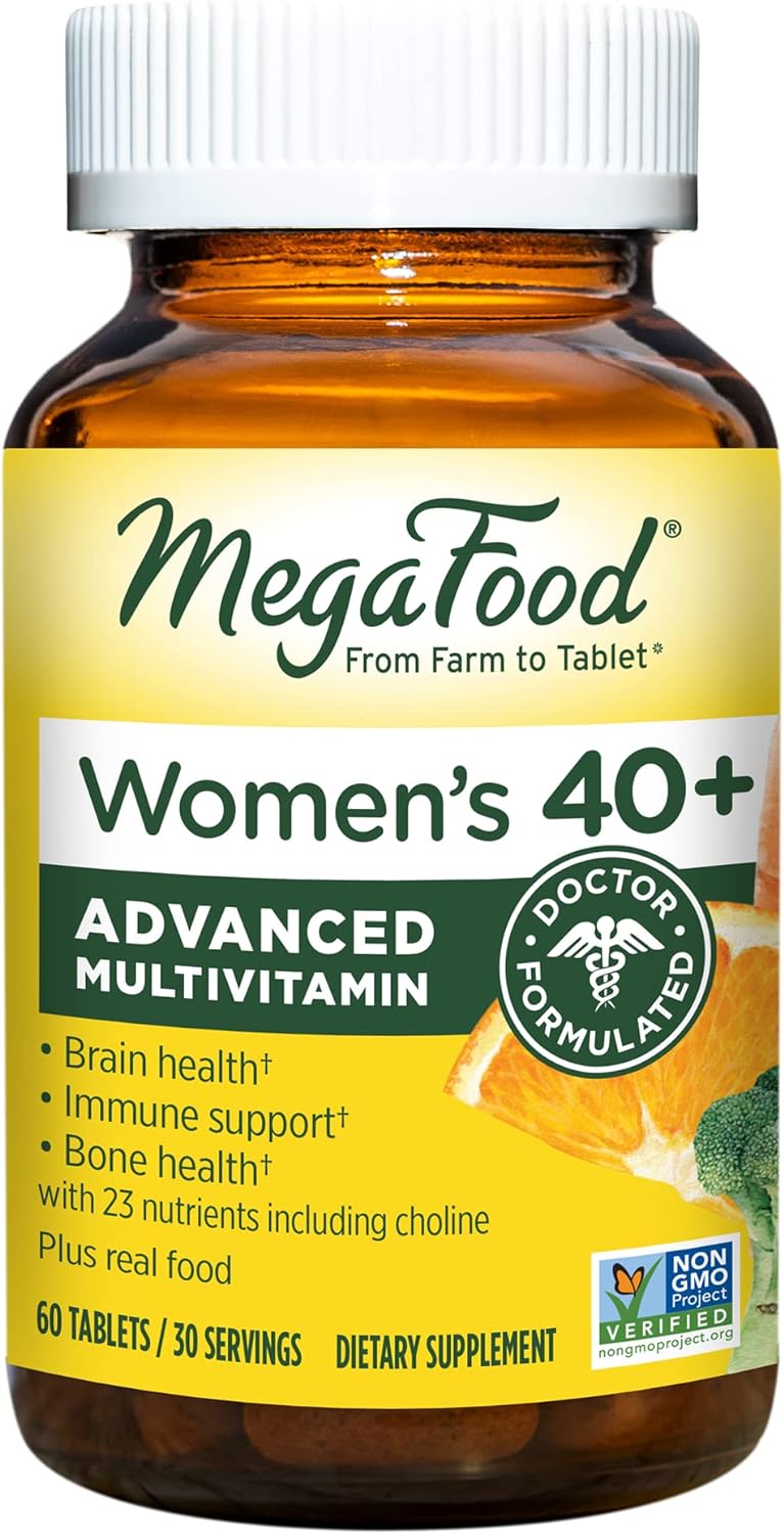 Suplemento MegaFood multivitamínico para mujeres con hierro