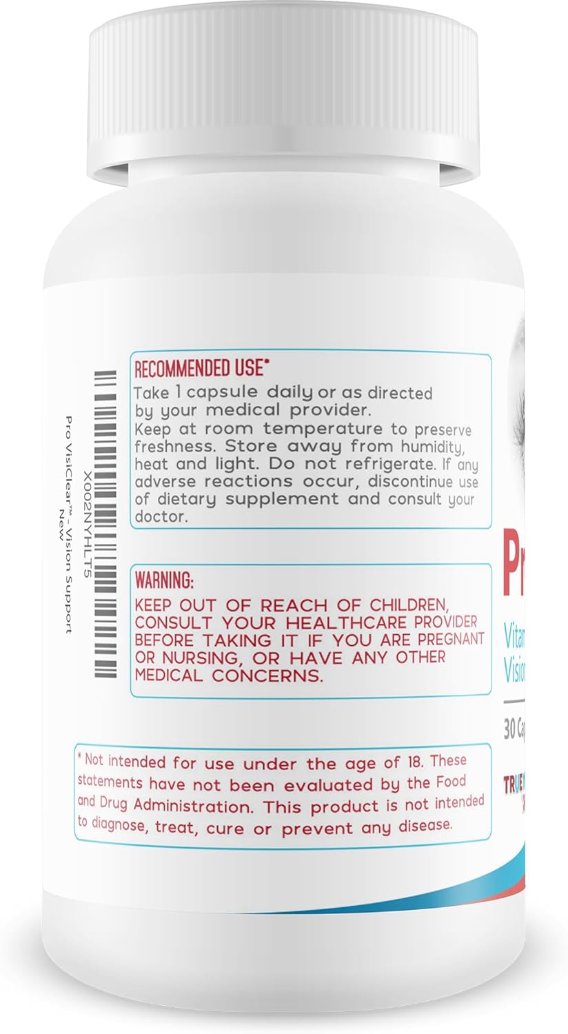 Suplementos Pro VisiClear For Eyes con vitamina A