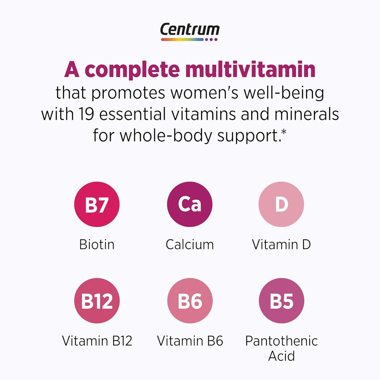 Suplemento Multivitamínico Centrum con Soporte Menopausia 30 Tab.