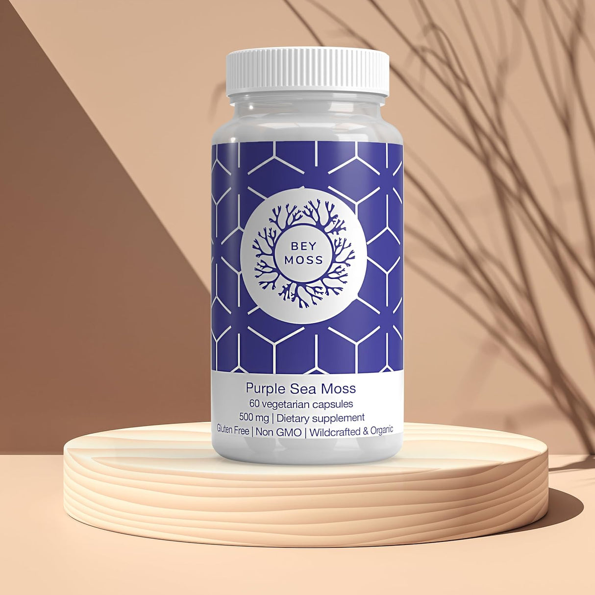 Cápsulas de Musgo Marino Orgánico - Suplemento Natural - 60 Uds