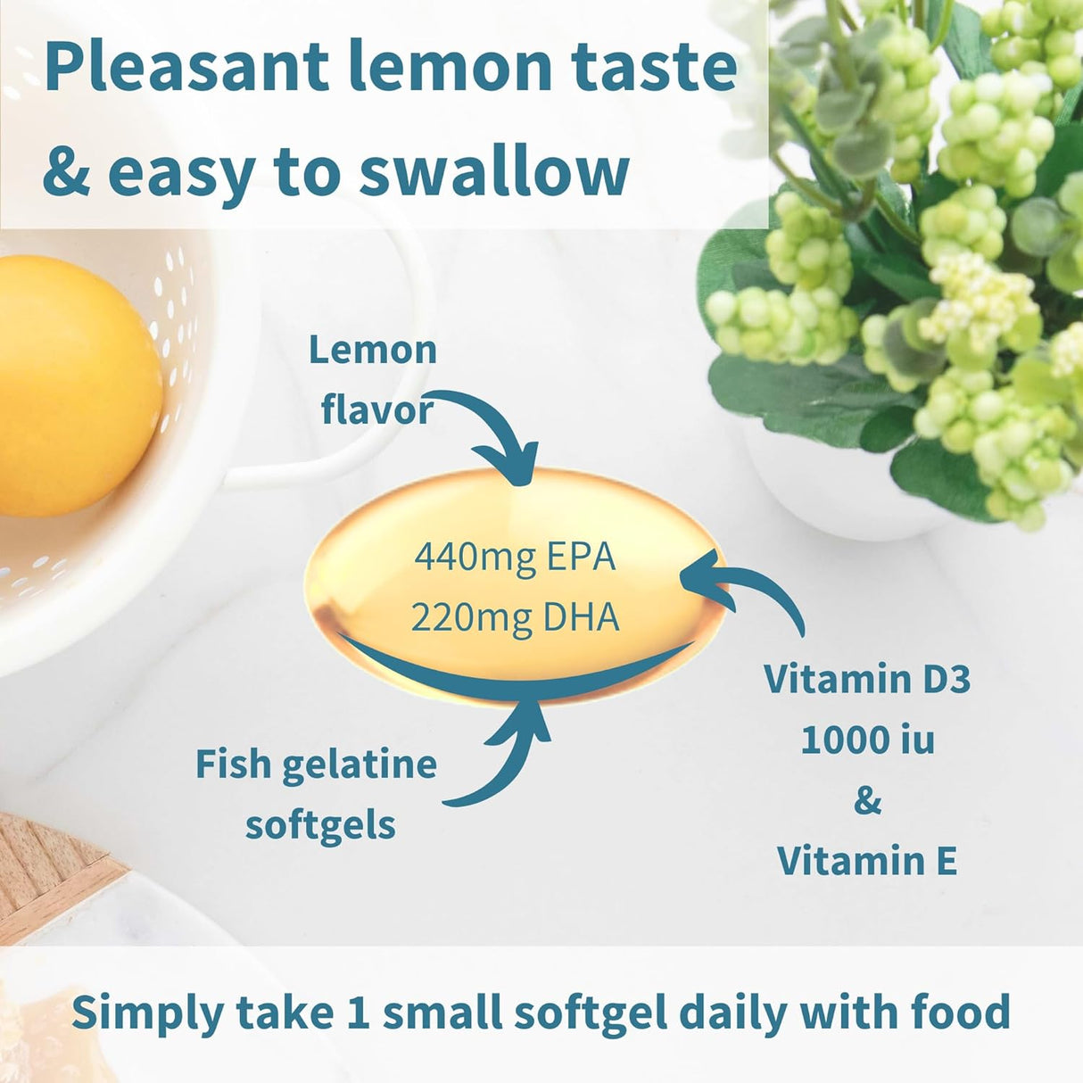 Igennus Omega-3 Wild Fish Oil D3 60 Softgels