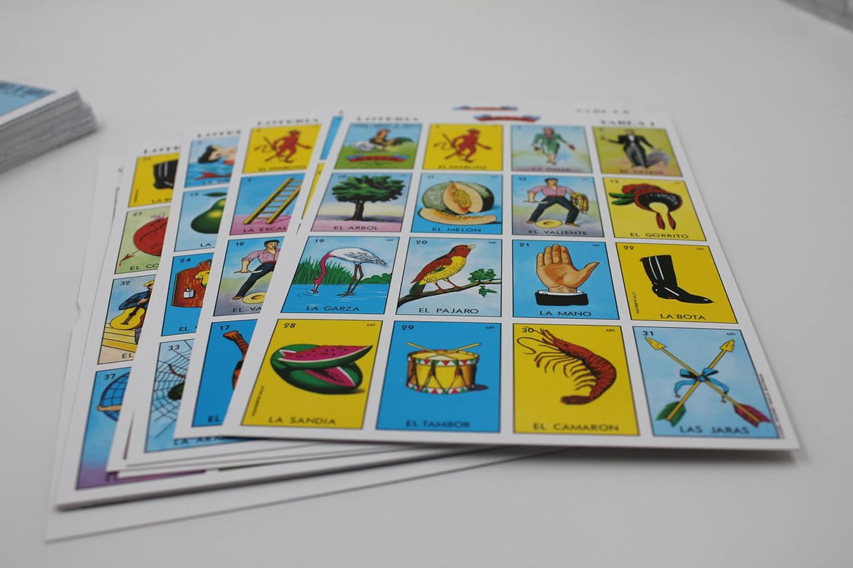 Juego de Lotería Mexicana Don Clemente, 10 Tablas Ilustradas