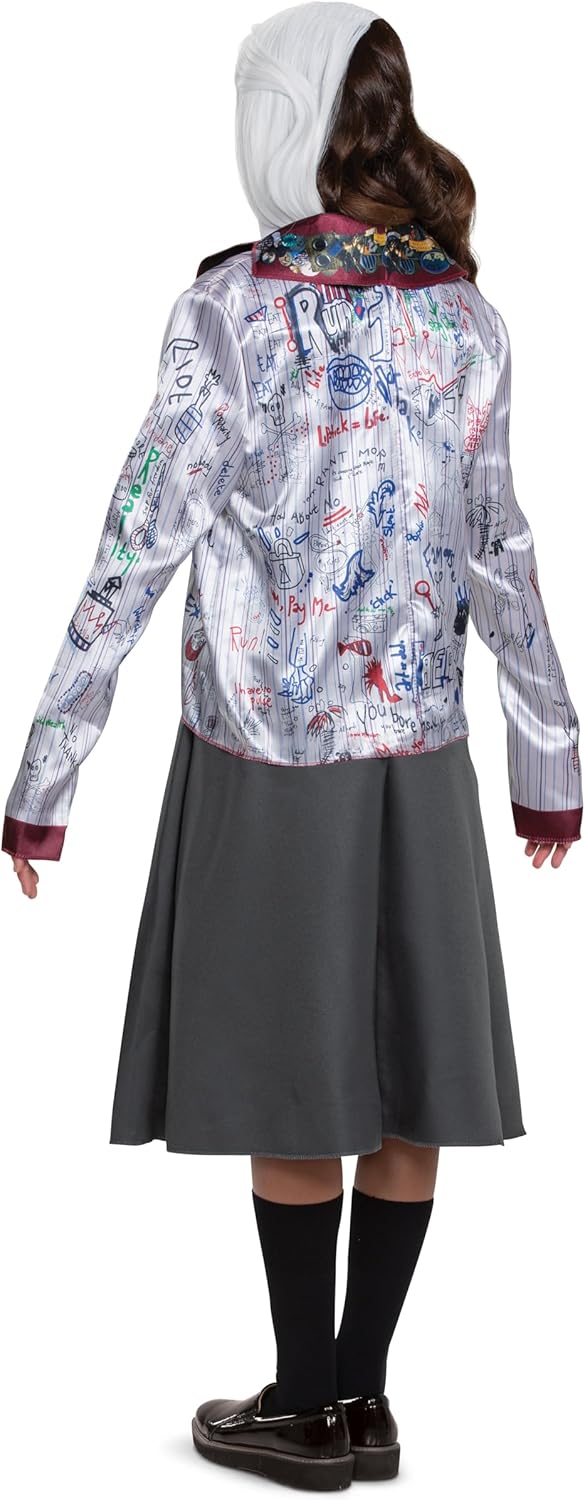 Disfraz Estella Cruella, Disney, escolar, película Cruella