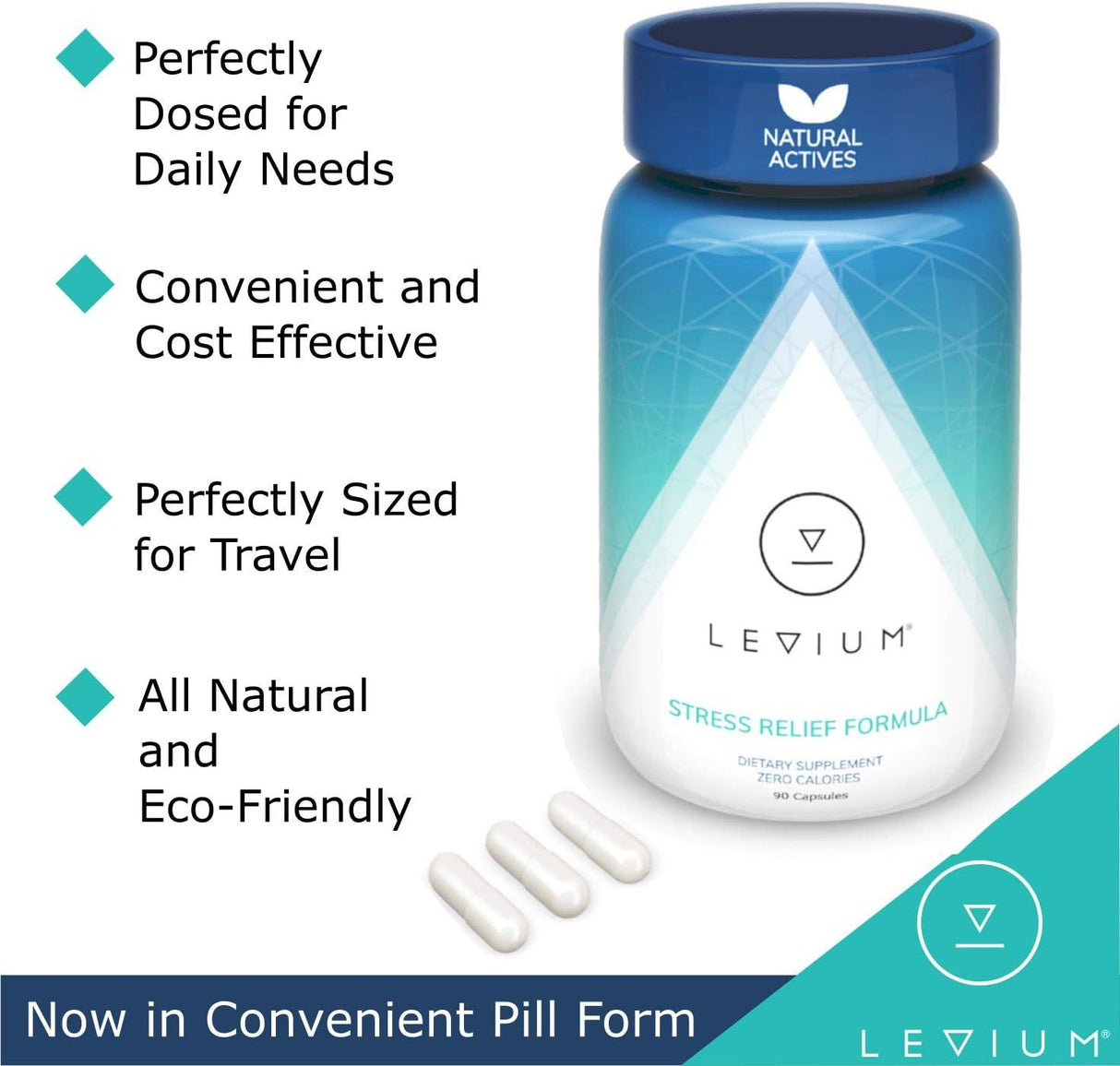 Suplemento de Estrés Levium | Alivio Natural | 90 Cápsulas