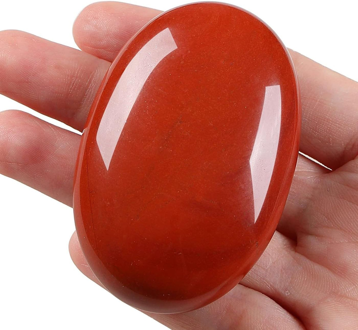 Piedra de Palma de Jaspe Rojo 2.4" - Cristales Sanadores