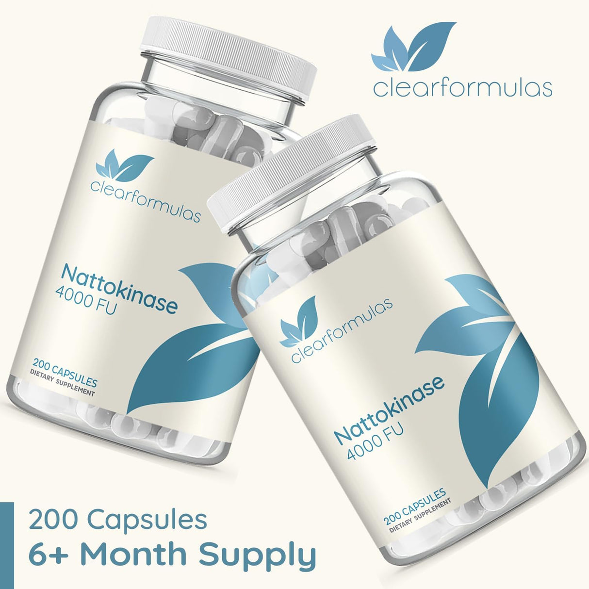 Nattokinase 4000 FU - 200 Cápsulas Vegetales sin OGM